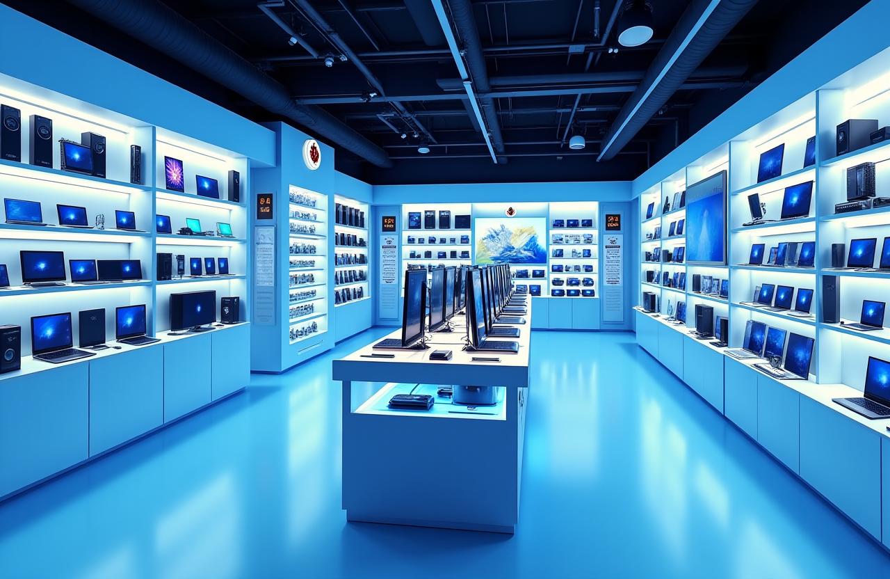 最新家電ディスプレイ